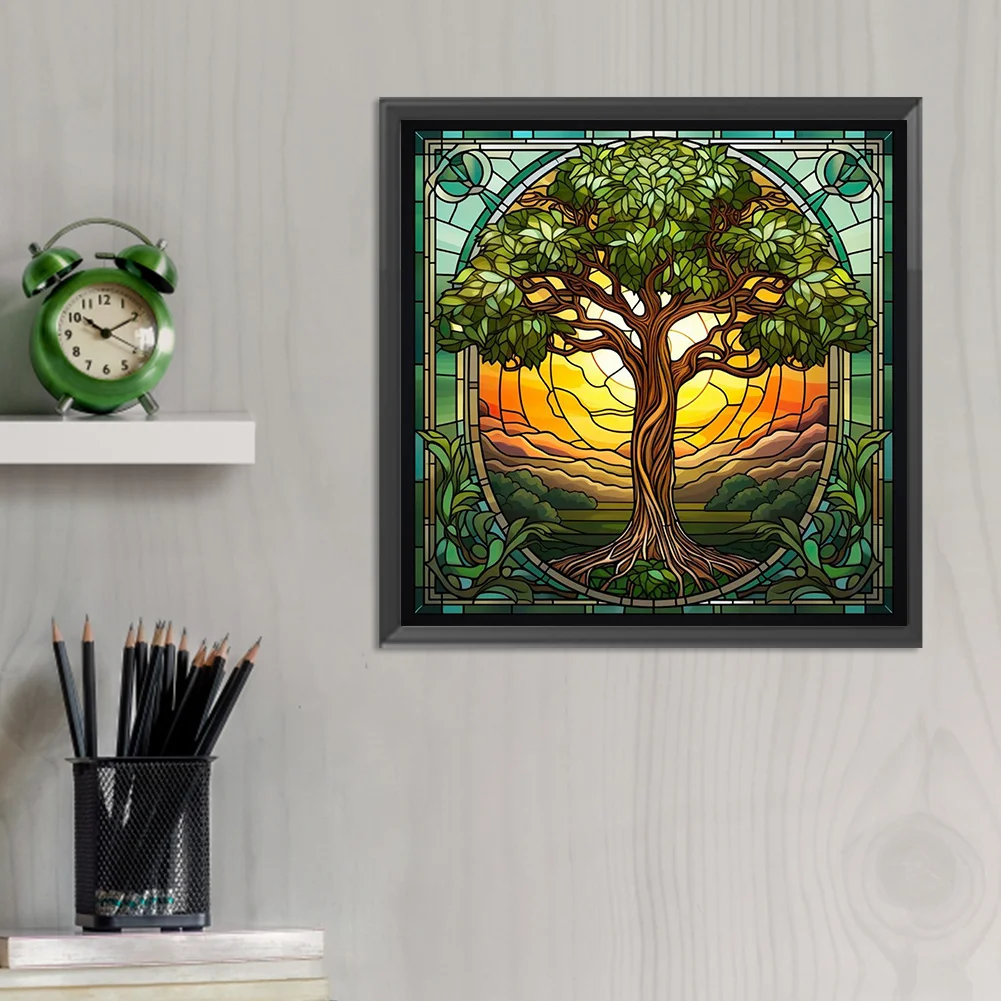 Diamond Painting - Full Round Drill - Tree(Canvas|30*30cm)