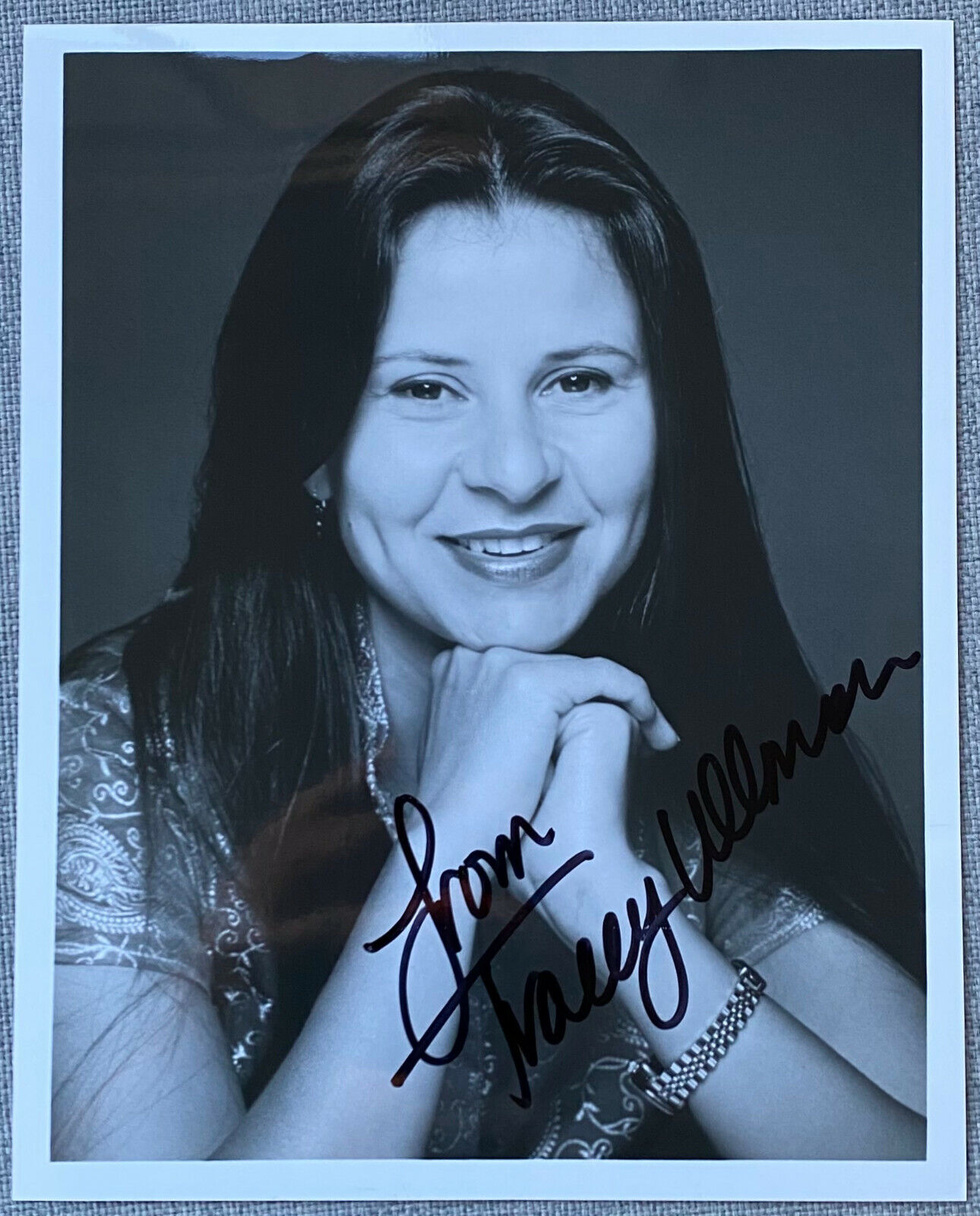 Tracey Ullman Signed In-Person 8x10 B&W Photo Poster painting - Authentic