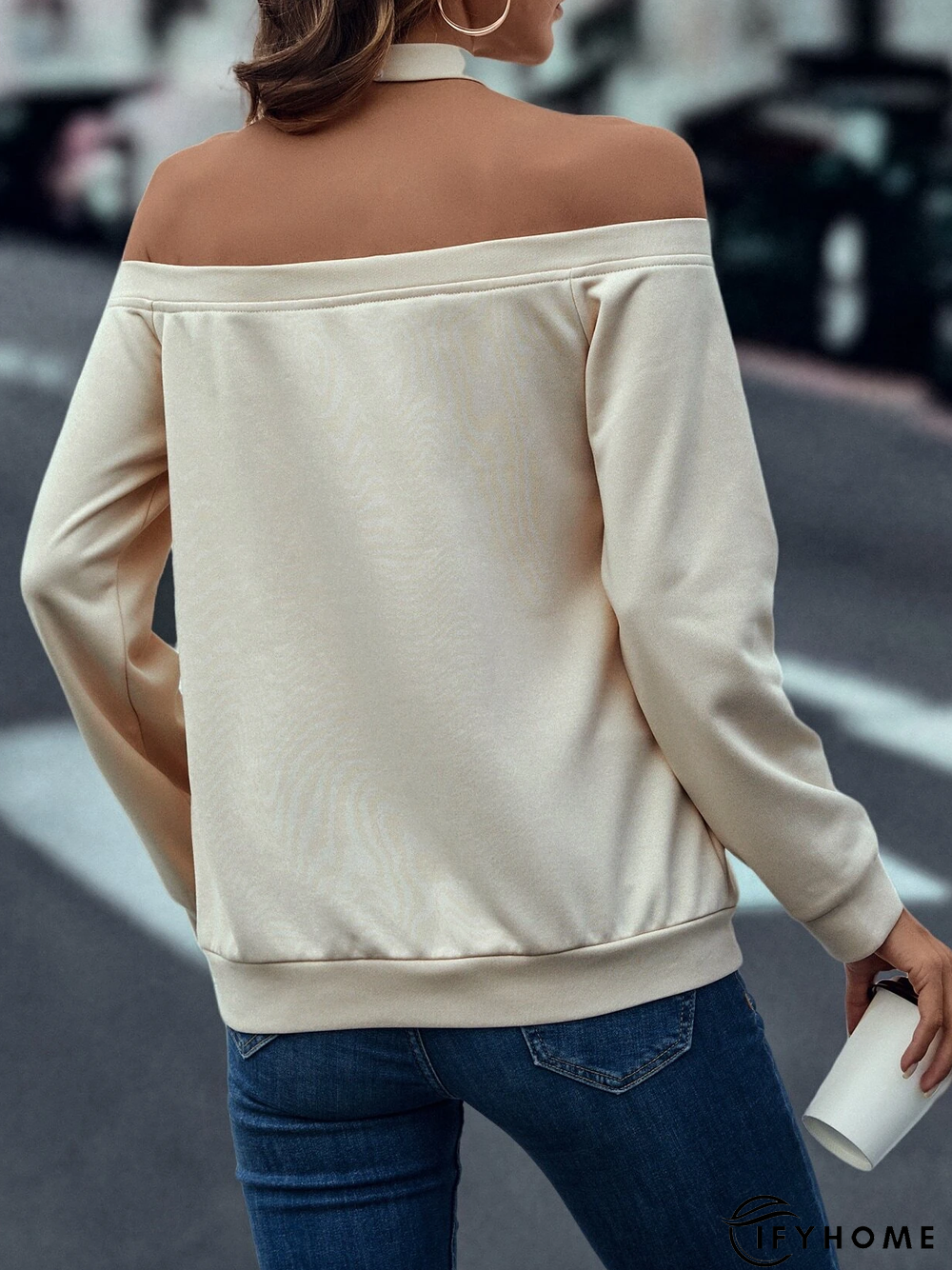 Knitted Casual Halter Cat Sweatshirt | IFYHOME