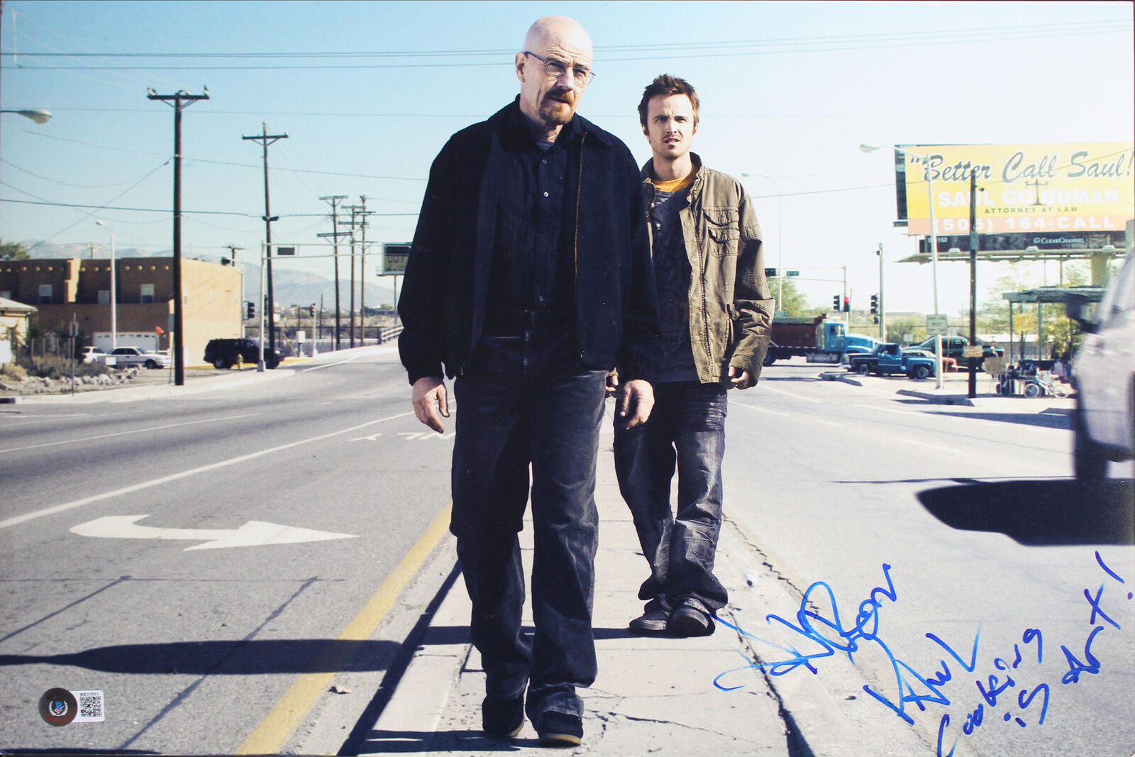 Aaron Paul Breaking Bad Authentic Signed 12x18 Photo Poster painting Autographed BAS #BB22892