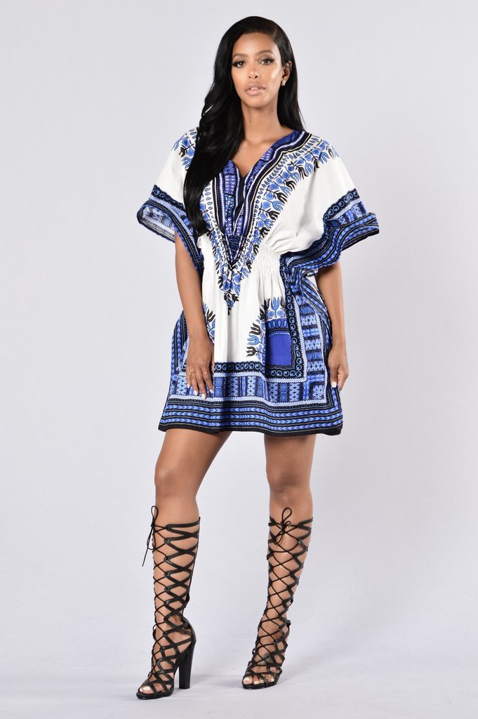 Sexy Retro Ethnic Style Fashion Short Sleeve Dress