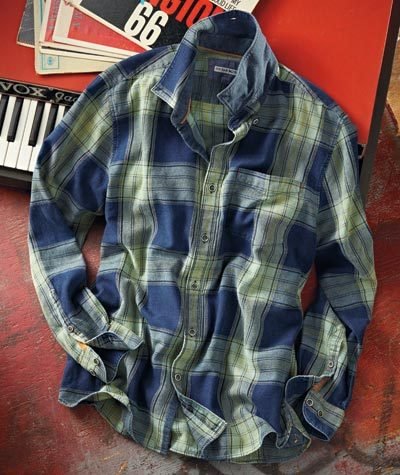 Men's Plaid Casual Versatile Long Sleeve Shirt