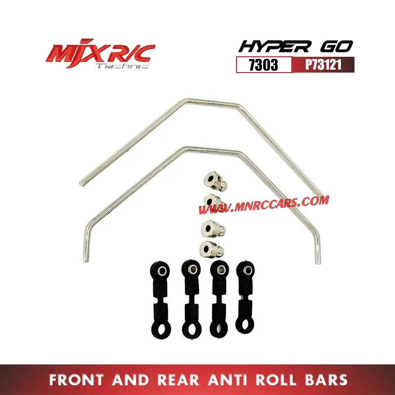 MJX Hyper Go 7303 RC Car Parts Front and Rear Anti Roll Bars P73121