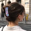 Purple Flowers DIY Diamond Painting Claw Clips for Adults Beginners Diamond Art Western Hair Clips Anti-Slip Design for Women Long Short Hairstyle Jewelry Supplies