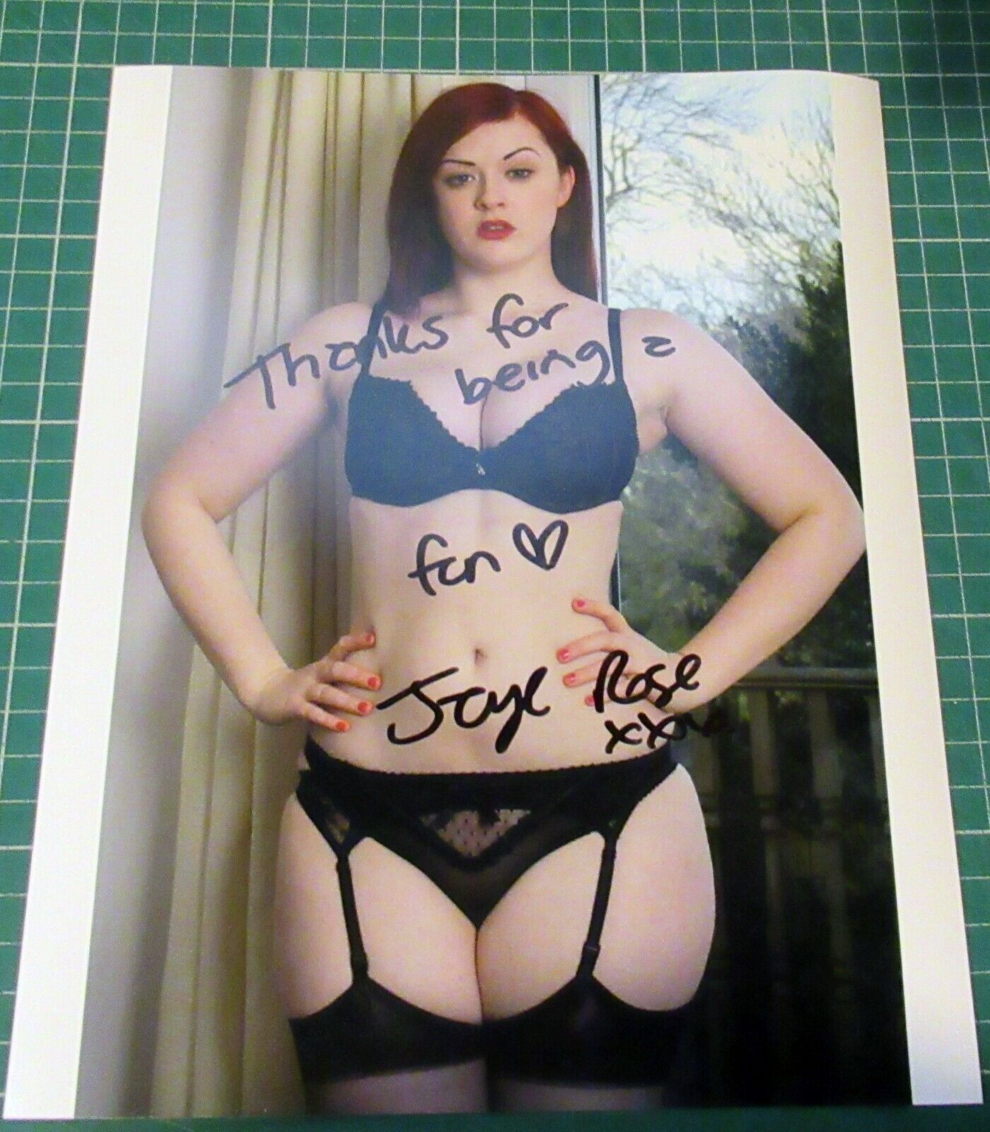 Jaye Rose Adult film star Porn signed autograph sexy Photo Poster painting +  auto COA 8