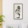 Ink Architectural Cat - 14CT Stamped Cross Stitch - 30*55cm