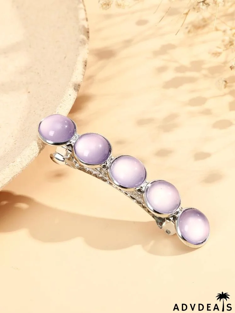 3pcs Round Decor Hair Clip