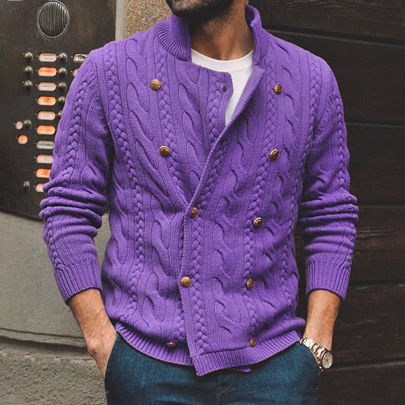 Men's Cardigan Knit Jacket