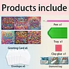 6PCS Diamond Painting Love Greeting Cards Postcards with Envelopes