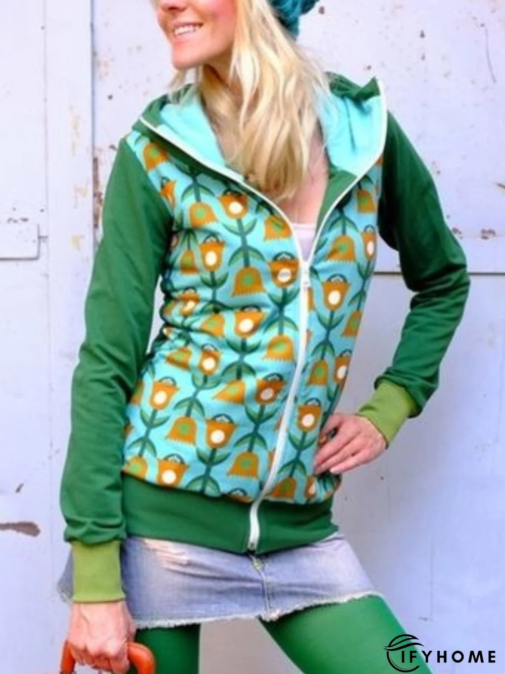 Casual Long Sleeve Hoodie Outwear | IFYHOME