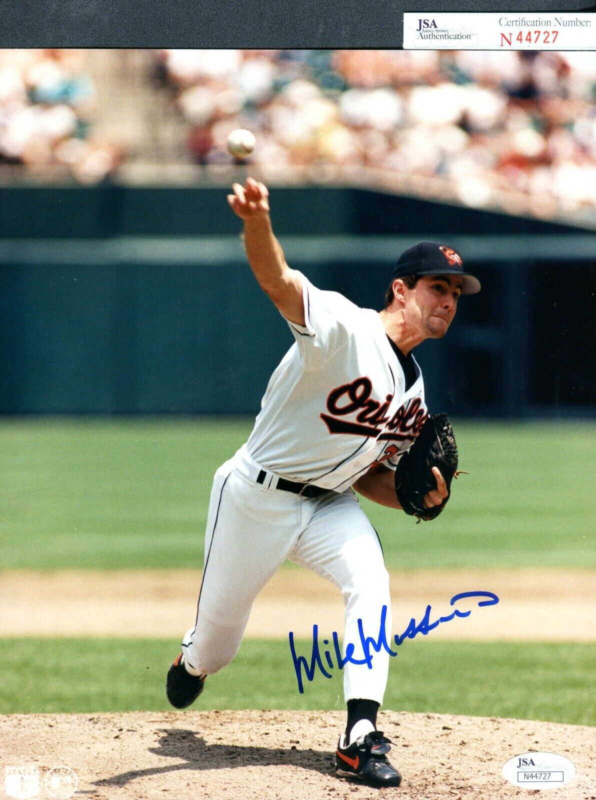 JSA Mike Mussina Autographed Signed AUTO 8x10 Photo Poster painting Baltimore Orioles TRB 910