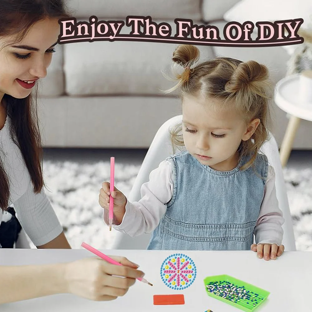 12 Pair Transparent DIY Diamond Art Earring Double Side Diamond Painting Earring