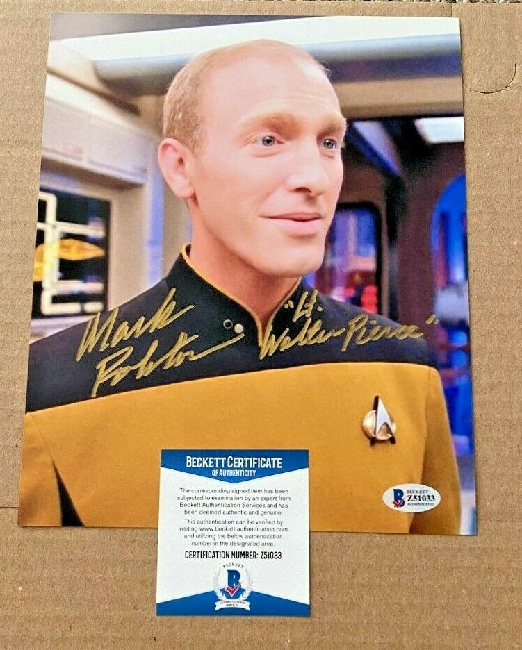 MARK ROLSTON SIGNED STAR TREK 8X10 Photo Poster painting BECKETT CERTIFIED