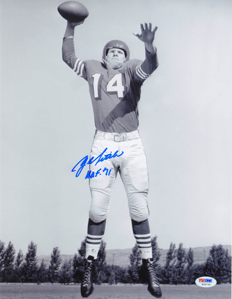 YA Y.A. Tittle SIGNED 11x14 Photo Poster painting + HOF 71 SF 49ers RARE PSA/DNA AUTOGRAPHED