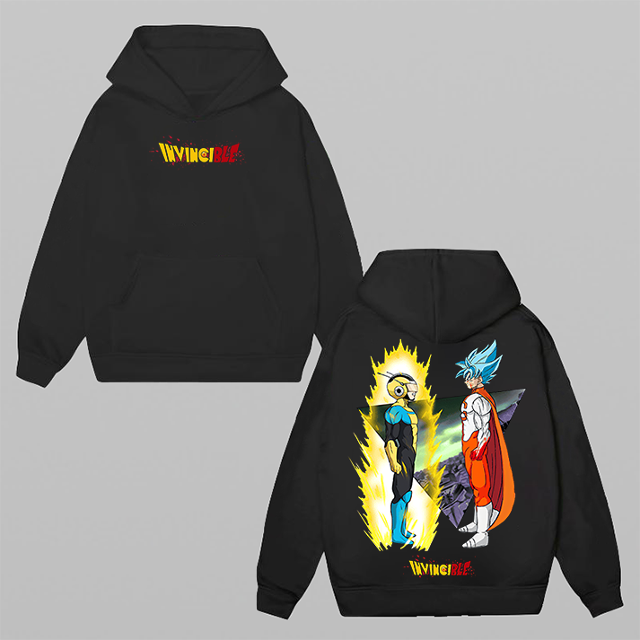 Invincible Printed Oversized Unisex Hoodie
