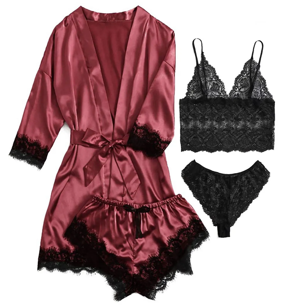 Churchf Women's Pajamas Sex Underwear Plus-Size Home Clothes New Lace Elastic