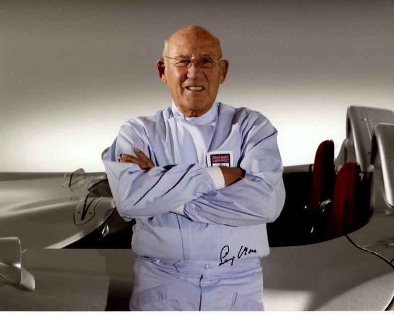 Stirling moss signed autographed formula one Photo Poster painting