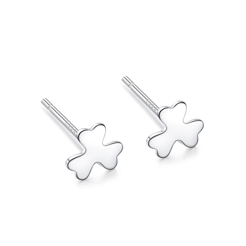 1 Pair 925 Sterling Silver Star Heart Shape Ear Studs