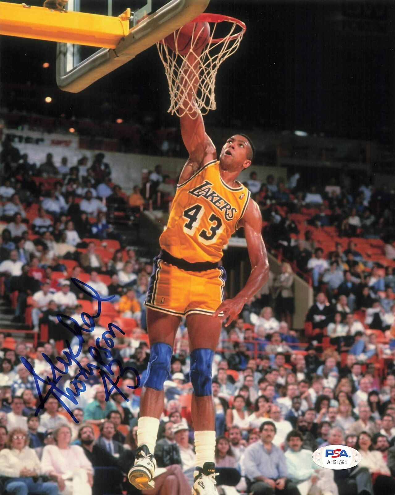 Mychal Thompson signed 8x10 Photo Poster painting PSA/DNA Los Angeles Lakers Autographed