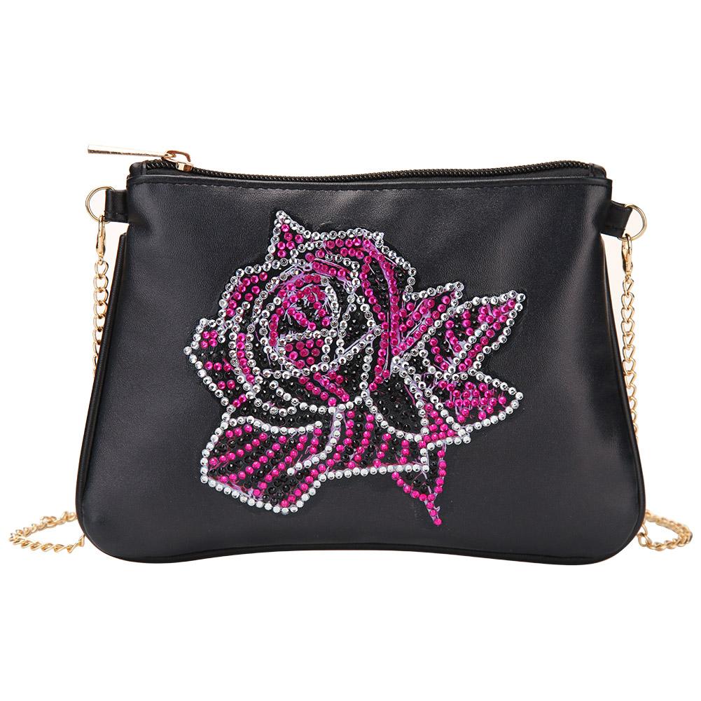 

Flower-DIY Creative Diamond Wristlet Bag, 501 Original