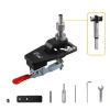 35mm hinge drilling fixture woodworking hole drilling guide locator with clamp aluminum alloy hole opener template tool