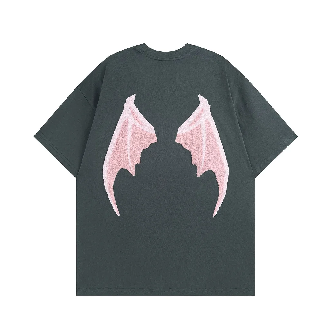 Demon Wings Short Sleeve T-Shirt Half Sleeve Top