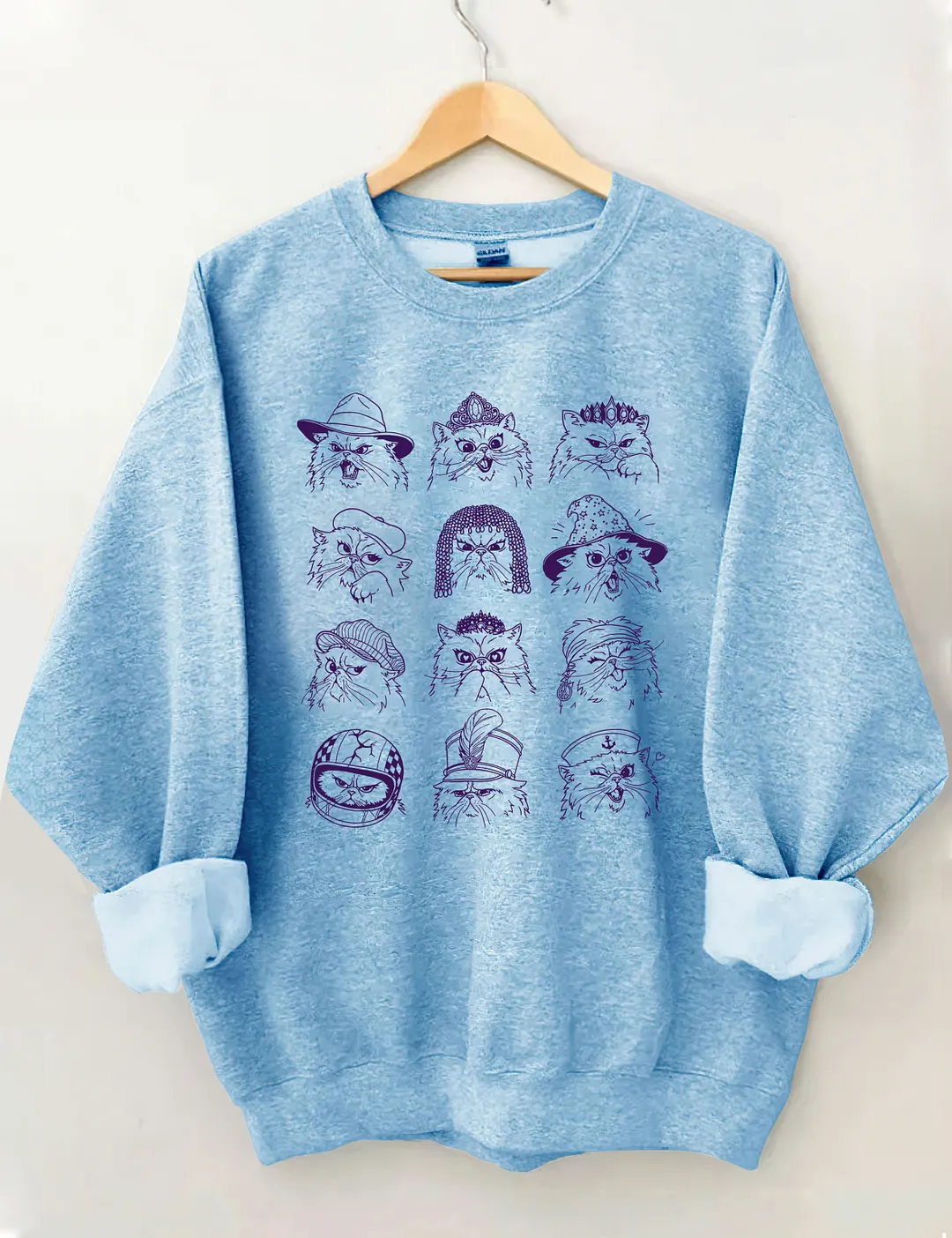 Feline Characters Sweatshirt