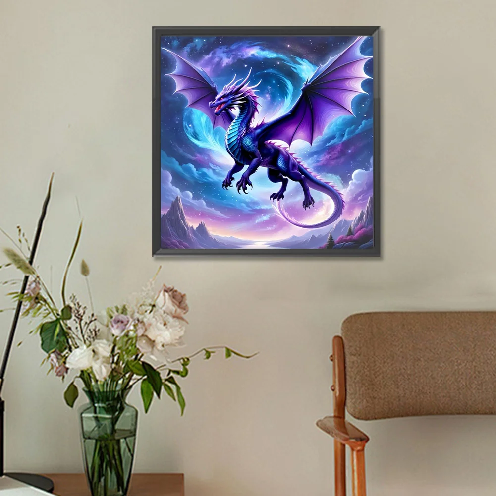 Diamond Painting - Full Round Drill - Magic Pterosaur(Canvas|30*30cm)