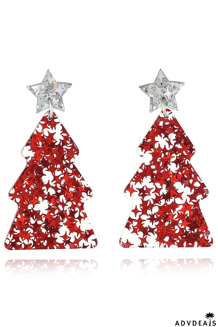 Christmas Tree Acrylic Earrings