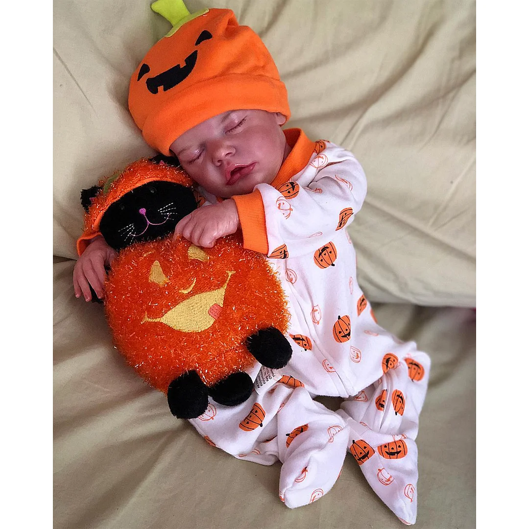 [🎃Halloween Sale] 17'' Realistic Soft Reborn Sleeping Doll Named Lia