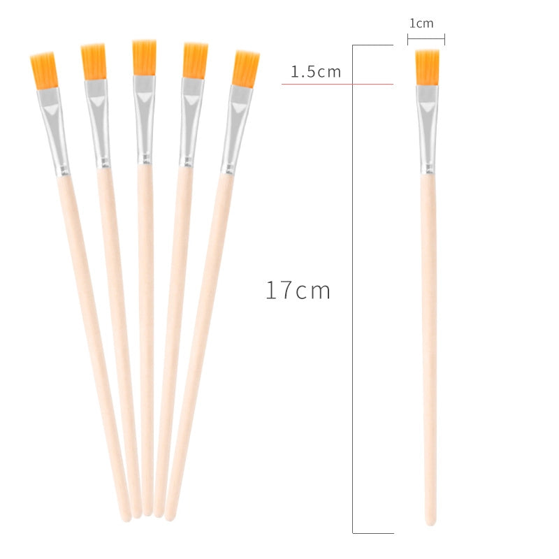 Simple Nylon Oil Painting Hook Line Pen Flat Brush