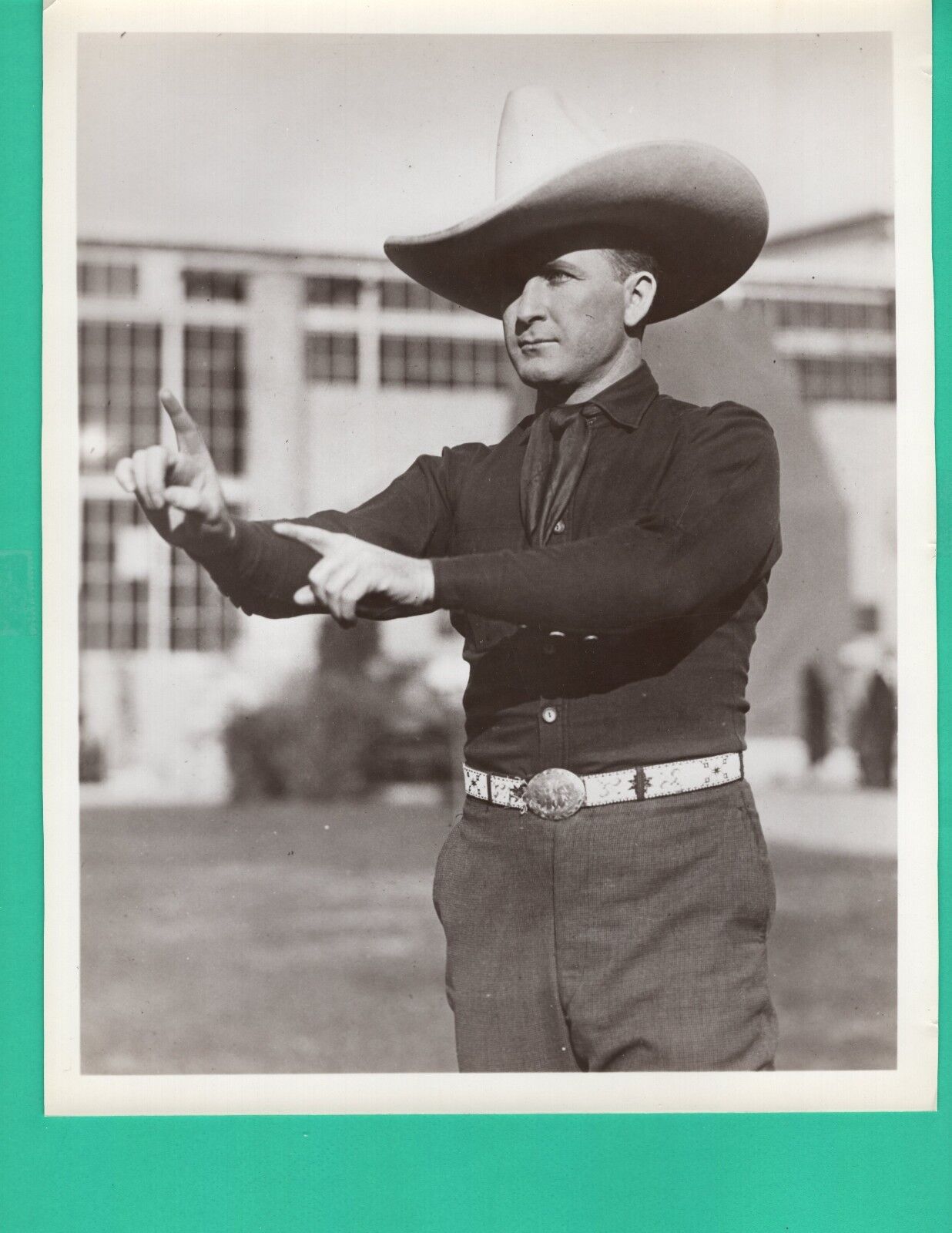 TIM McCOY Actor Movie Star 1940's Promo Vintage Photo Poster painting 8x10