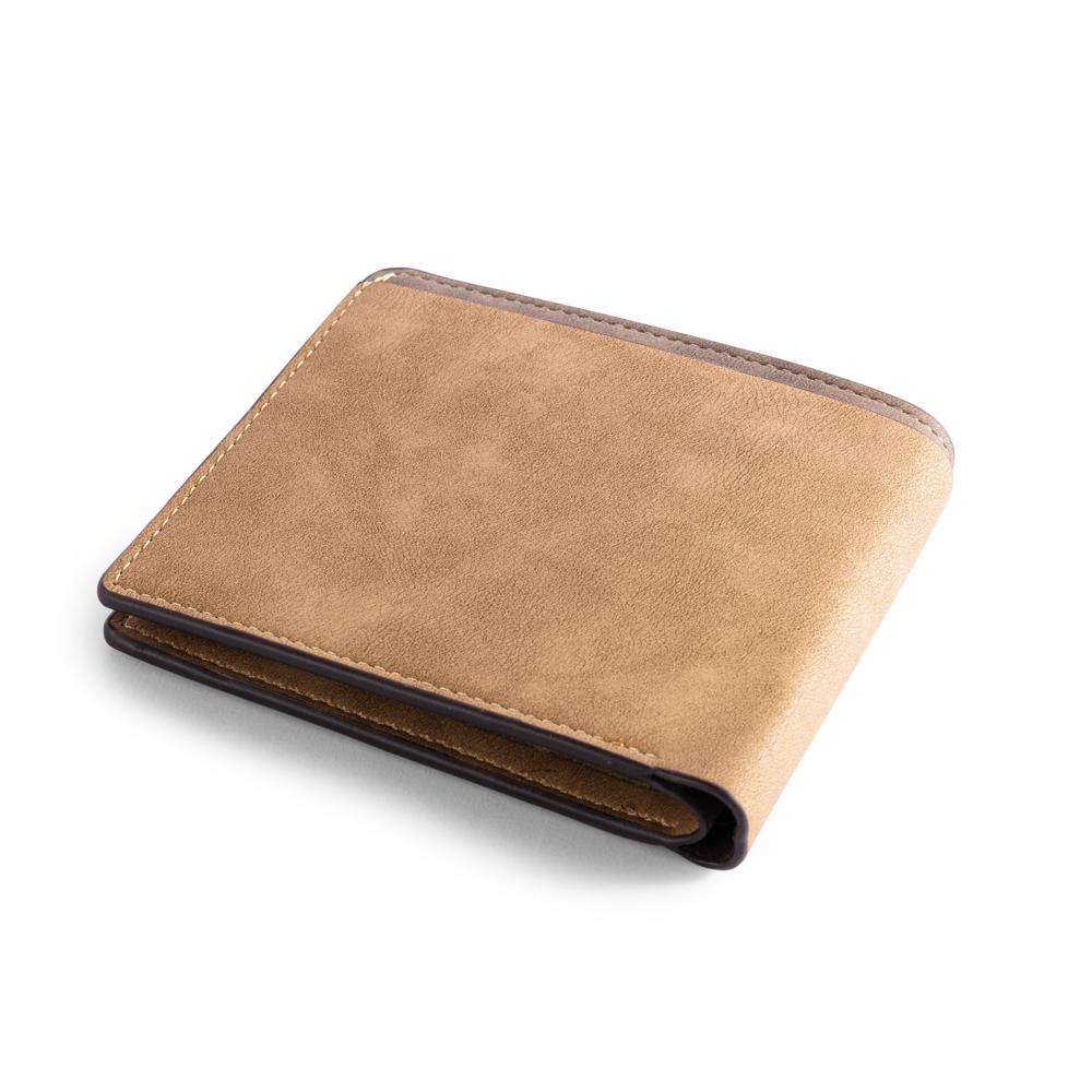 Portafoglio da uomo in PU pelle con 1 portamonete 1 foto e 1 testo personalizzati classico Regalo per papà 