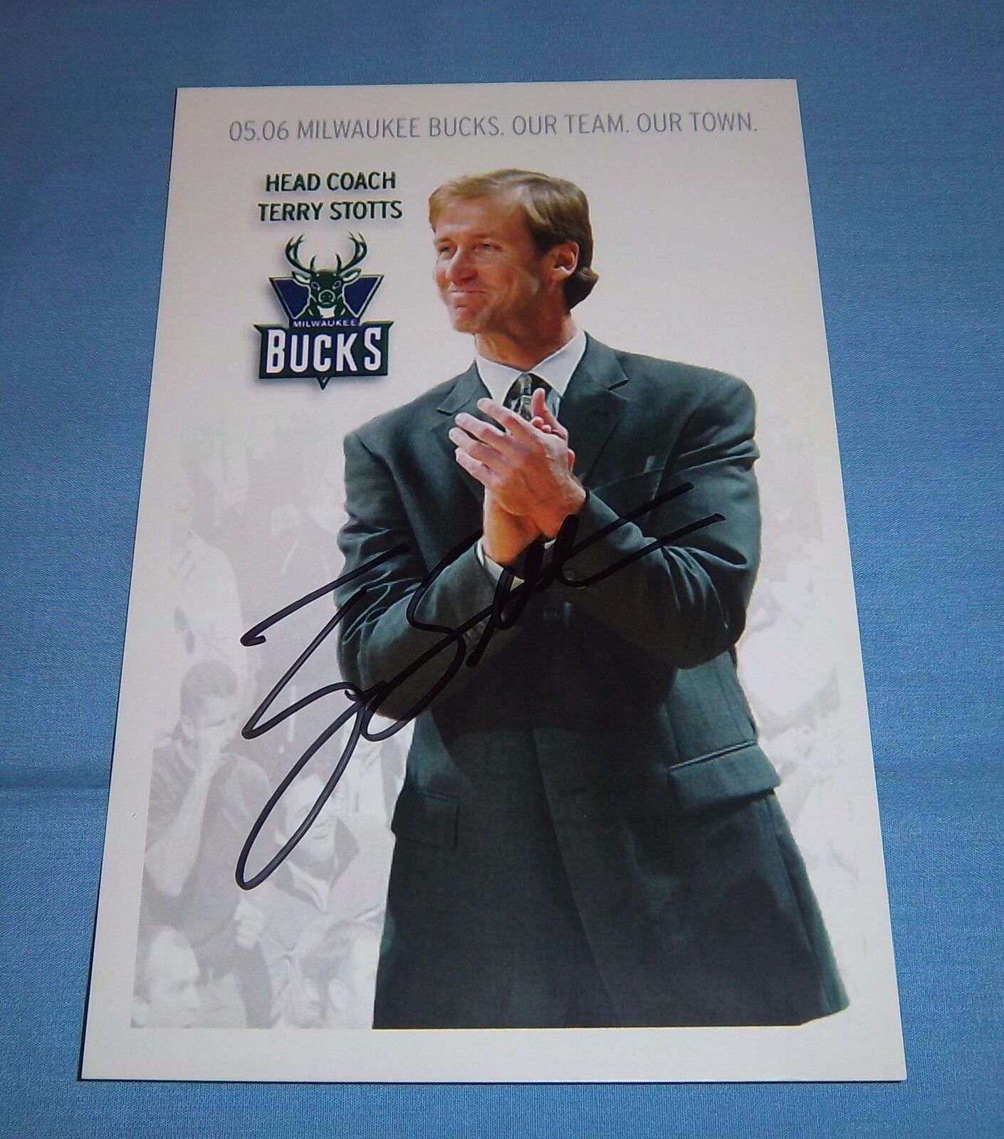 Milwaukee Bucks Terry Stotts Signed Autographed 5.5x8.5 Photo Poster painting Portland