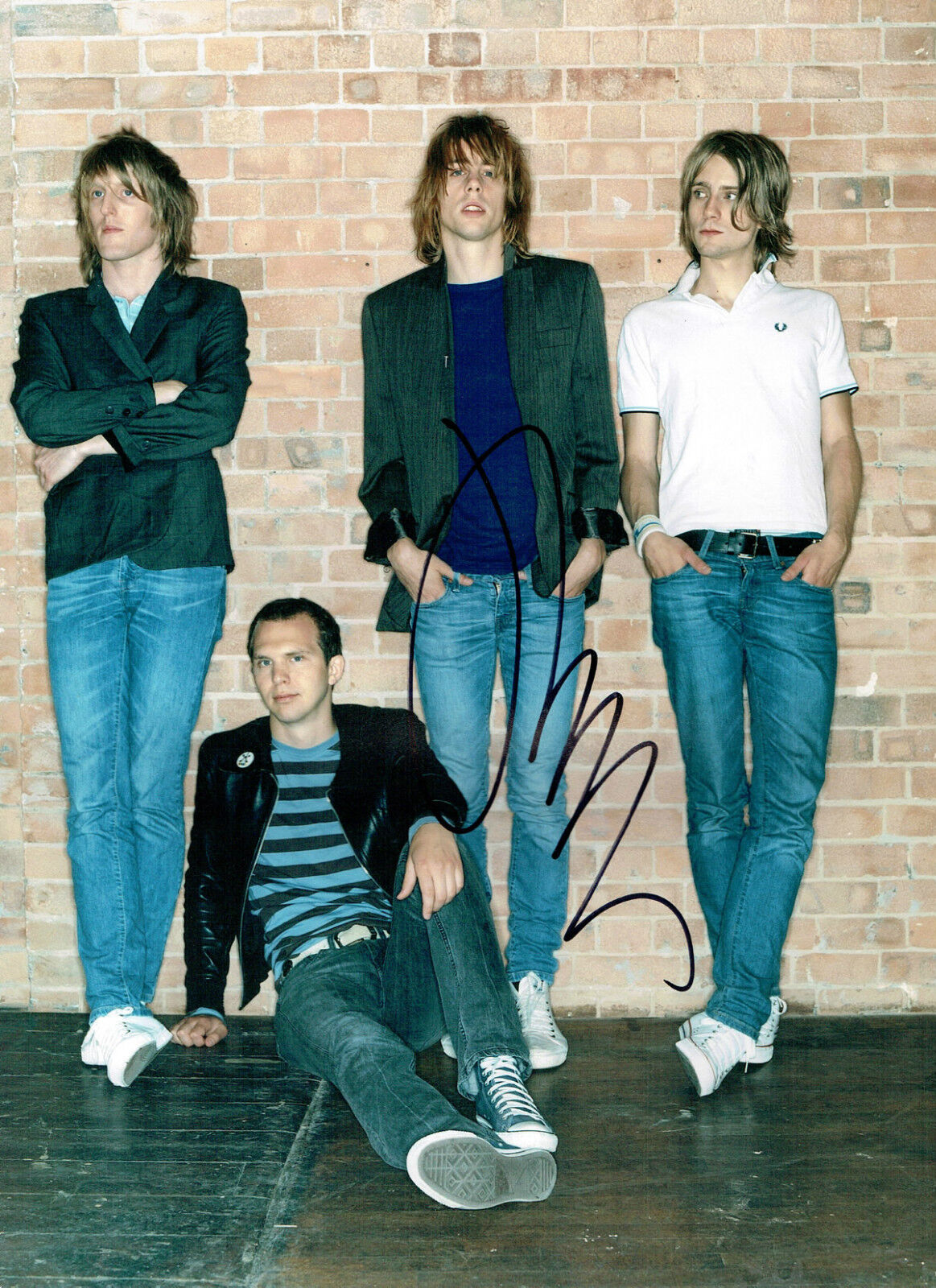 RAZORLIGHT SIGNED Johnny BORRELL Autograph MASSIVE 16x12 Photo Poster painting Music AFTAL COA