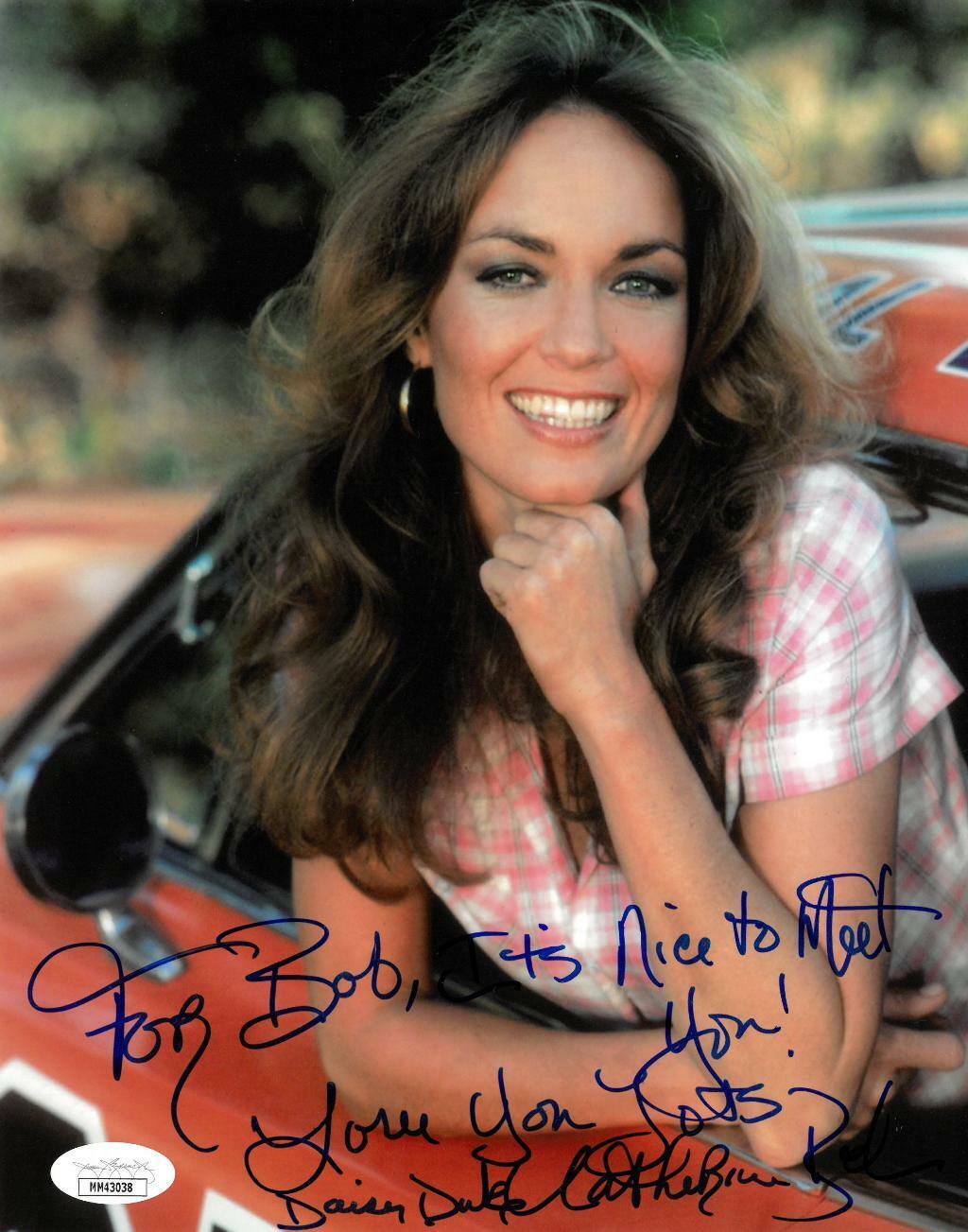 Catherine Bach Signed Dukes of Hazzard Autographed 8x10 Photo Poster painting JSA #MM43038