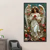 Kit de peinture diamant&eacute;e Angel Full DIY 5D carr&eacute; pour adulte 40*70cm