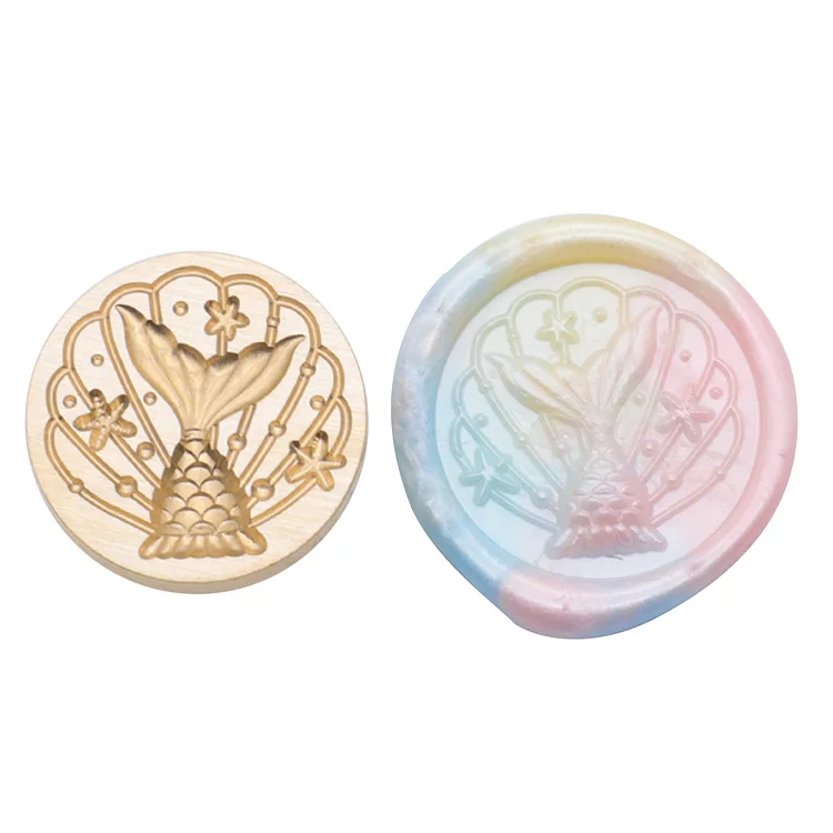 Diy Fire Lacquer Round Sealing Wax Stamp Head gbfke