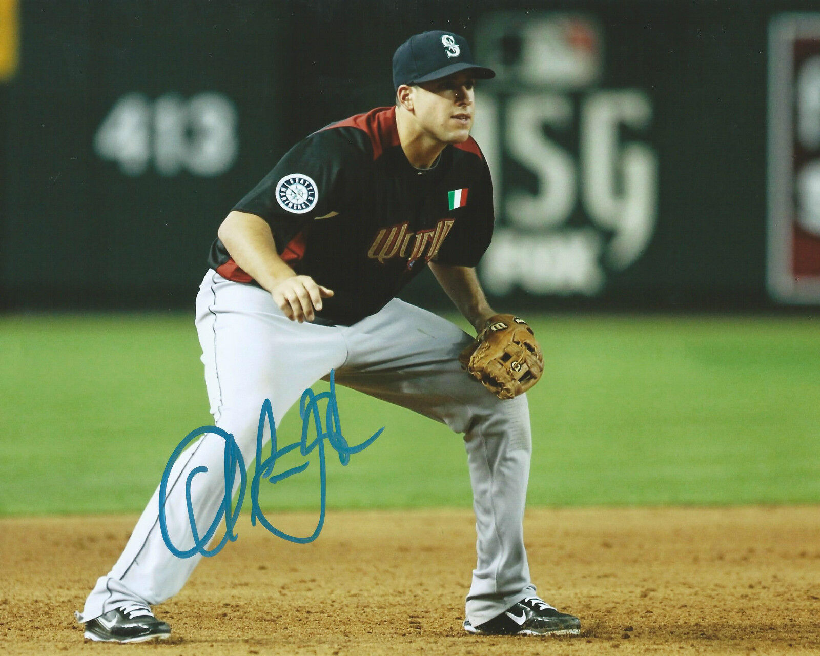 **GFA Seattle Mariners *ALEX LIDDI* Signed 8x10 Photo Poster painting A4 COA**