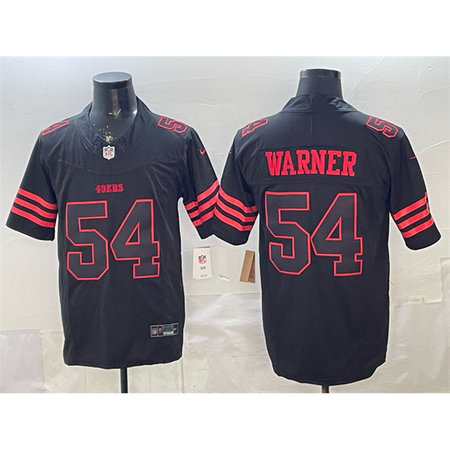 Youth San Francisco 49ers #54 Fred Warner Black F.U.S.E. 