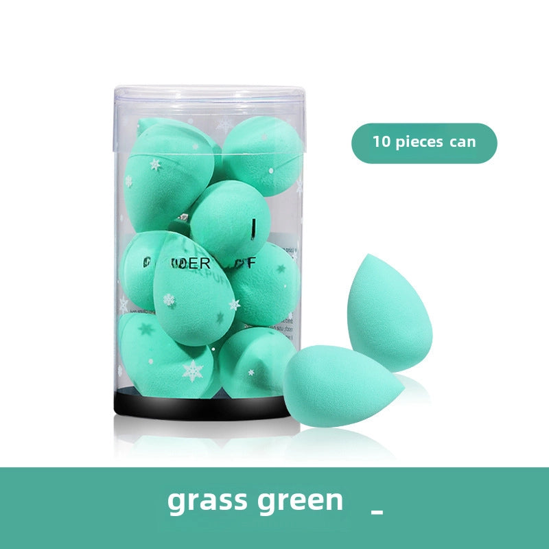 ALYAN Mini Beauty Egg Cylinder 10 Pack Soak Water Enlarged Wet And Dry Cosmetic Sponge Powder Puff Foundation BB
