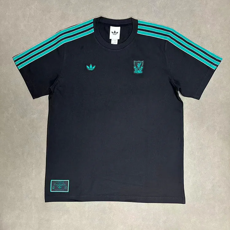 Liverpool 25/26 Crew Neck T-Shirt - Black