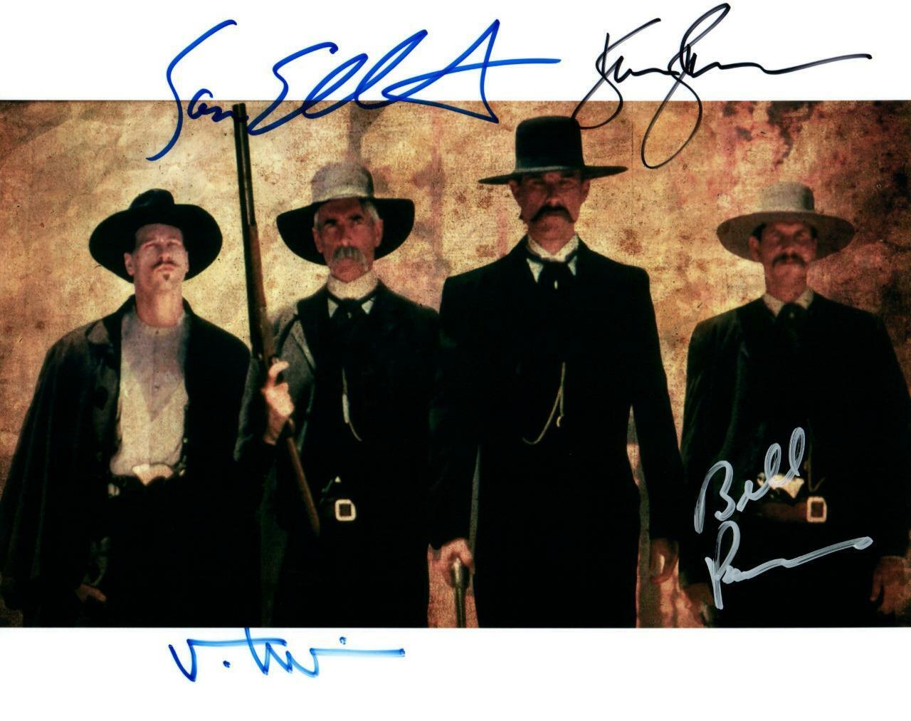 Tombstone Elliott Russell Kilmer Paxton signed 8x10 Picture autograph Photo Poster painting COA