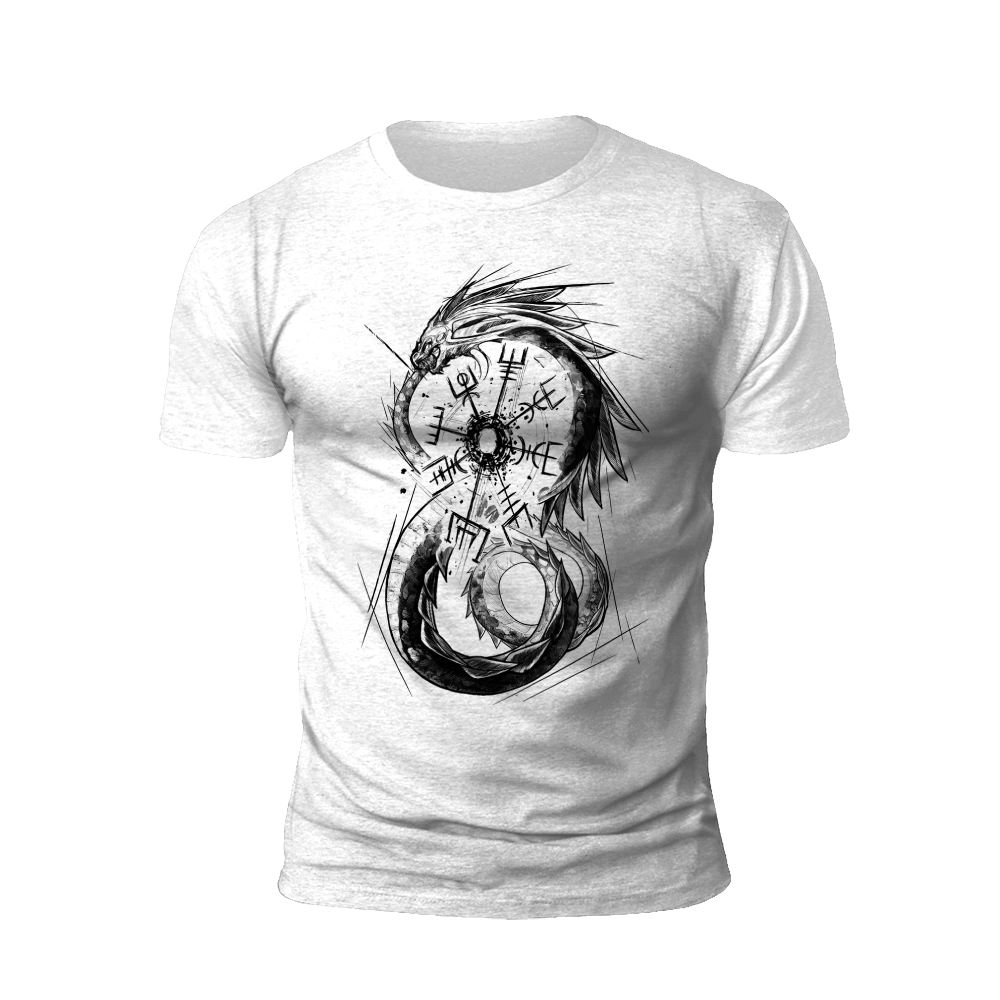 Viking Dragon: Modern Art T-Shirt