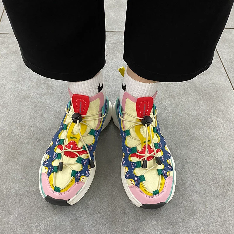 Summer Colorful Women Shoes 2021 Brand Fashion Show Women's Platform Sneakers Street Style Youth Chunky Sneakers Plus Size 41 42