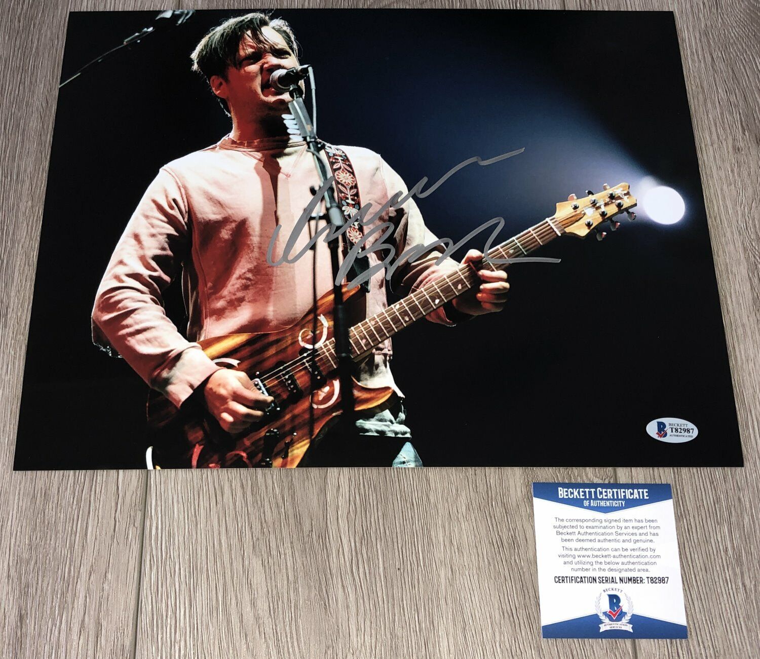 ISAAC BROCK SIGNED MODEST MOUSE CONCERT 11x14 Photo Poster painting E w/PROOF & BECKETT BAS COA