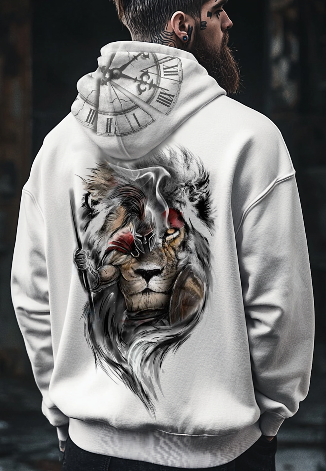 Unique Design Spartan Style Lion Warrior Sports Hoodie / Rvogue / Rvogue