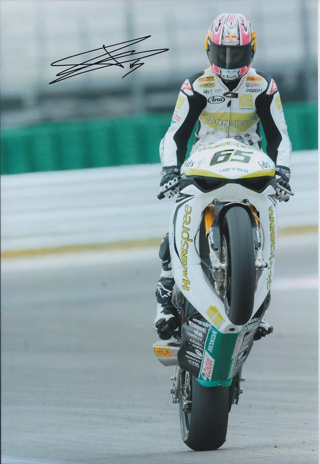 Jonathan REA SIGNED Superbike Castrol HONDA Autograph 12x8 Photo Poster painting AFTAL COA RIDER