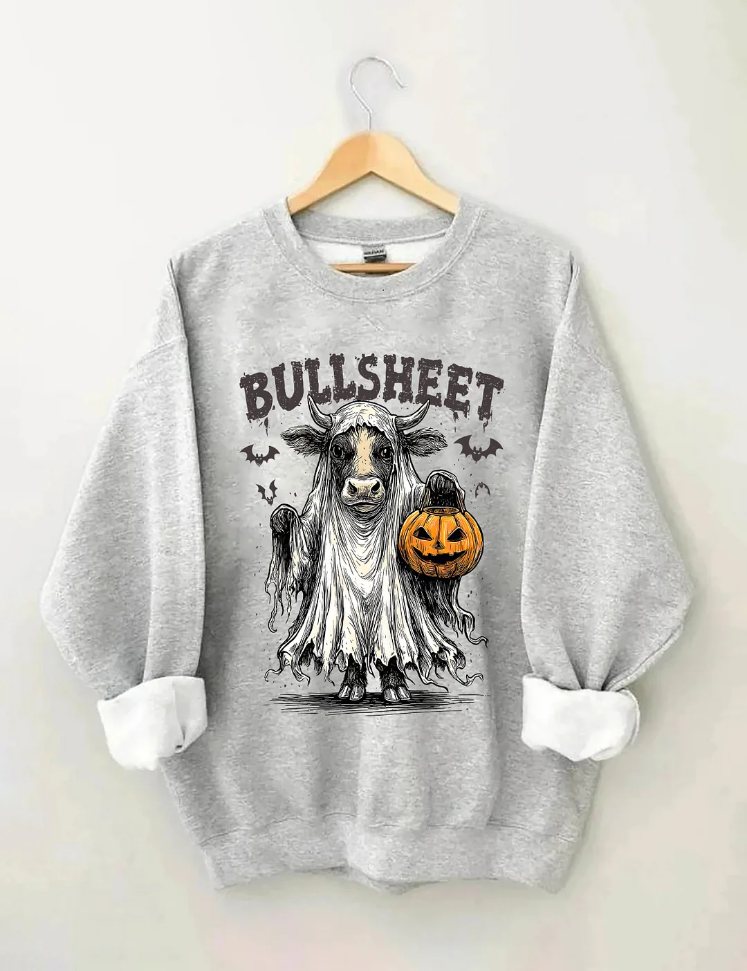 Retro Bullsheet Halloween Sweatshirt