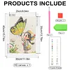 Diamond Painting-DIY Special Shaped Drill Pearl Painting Butterfly and Girl(30x40cm)